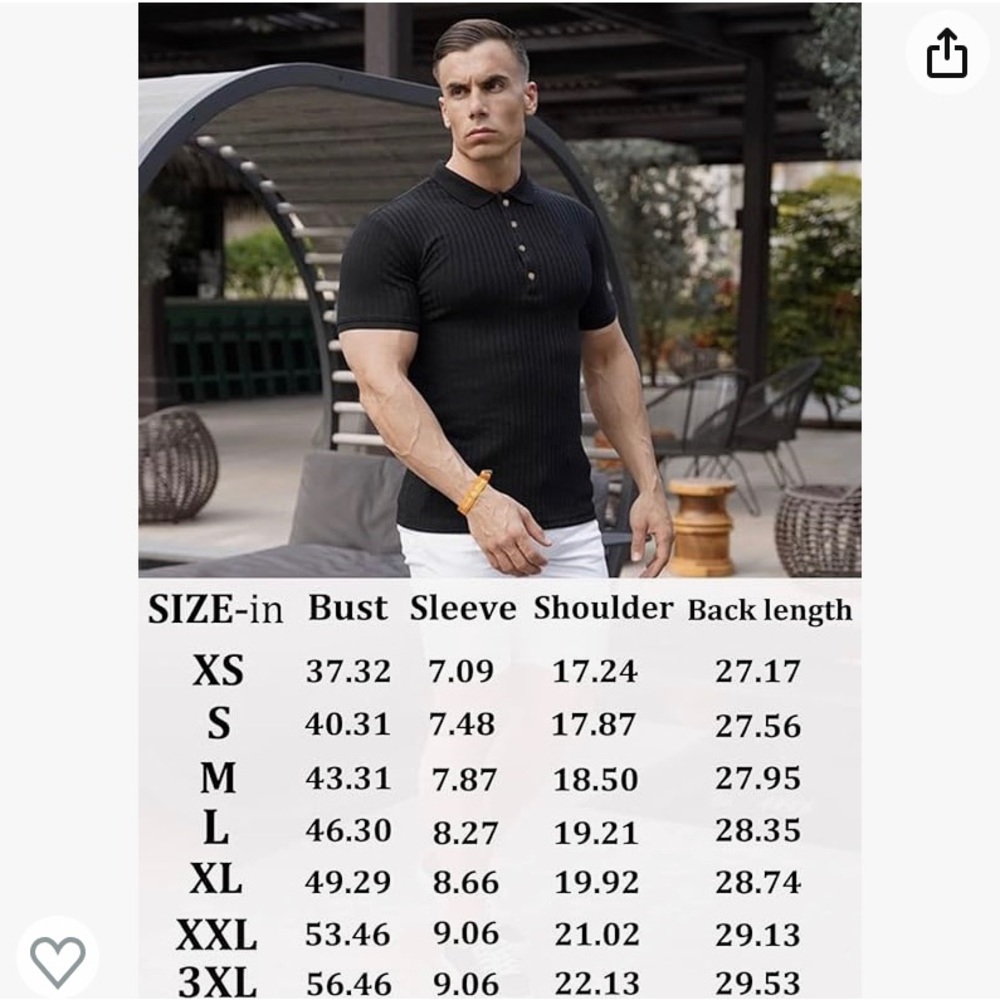 URRU Muscle T Shirts Stretch - Picture 4 of 4